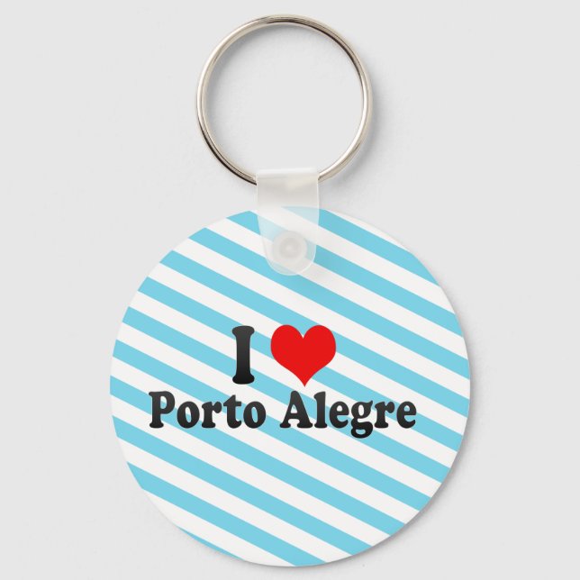 Chaveiro Eu Amo Porto Alegre, Brasil (Frente)