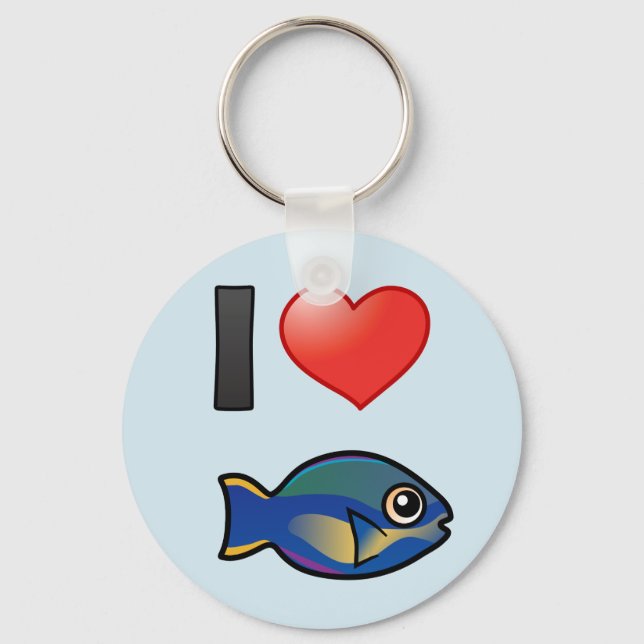 Chaveiro Eu Amo Princesa Parrotfish (Frente)
