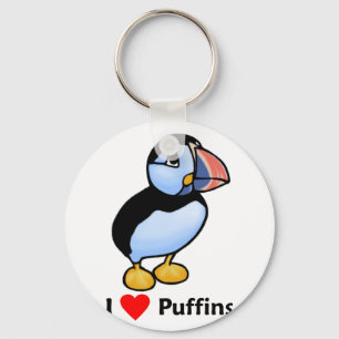 Chaveiro Eu amo Puffins
