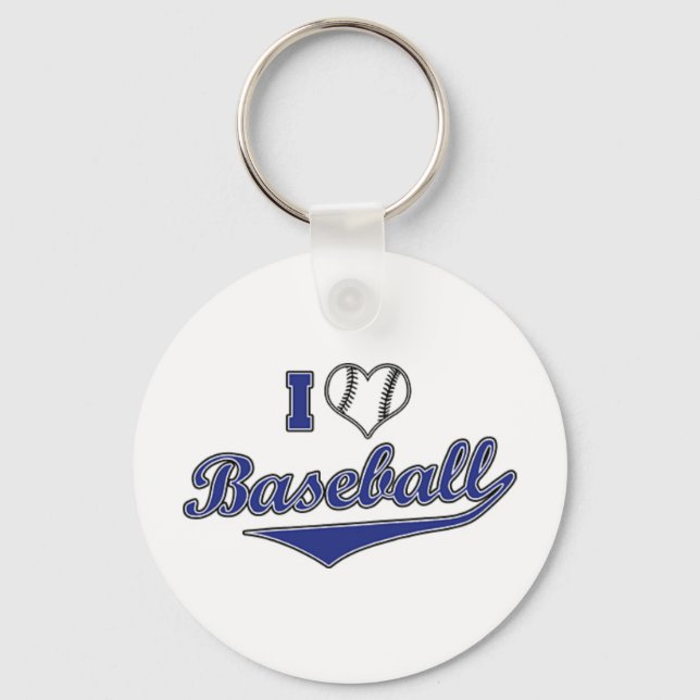 Chaveiro Eu Amo Pulseira de Baseball (Frente)