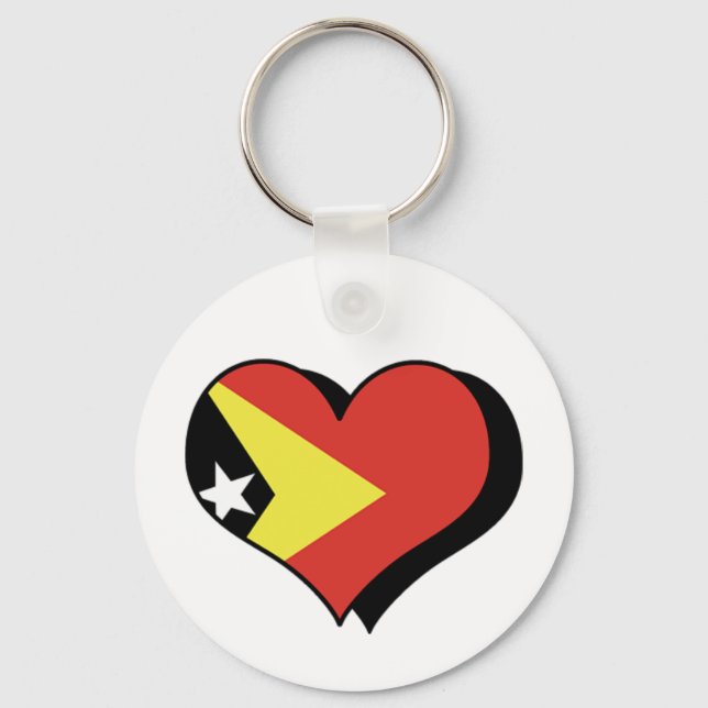 Chaveiro Eu Amo Pulseira de Timor-Leste (Frente)