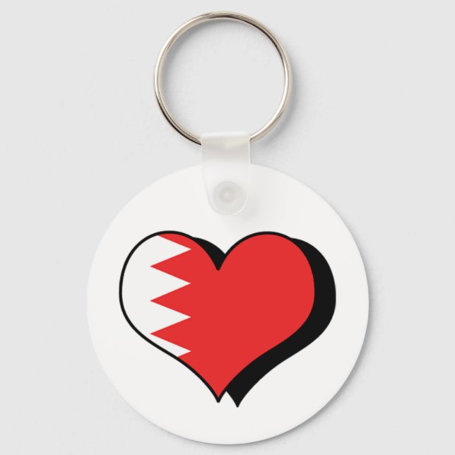 Chaveiro Eu Amo Pulseira do Bahrein (Frente)