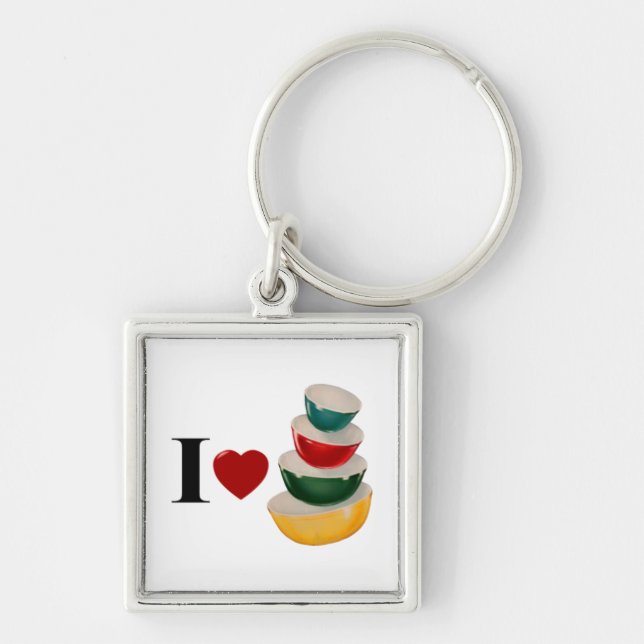 Chaveiro Eu Amo Pyrex (Frente)