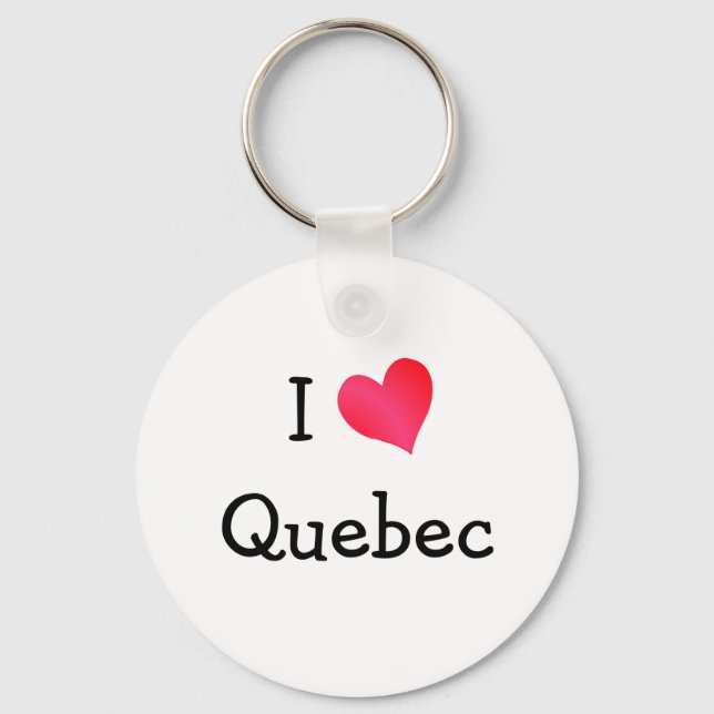 Chaveiro Eu Amo Quebec (Frente)