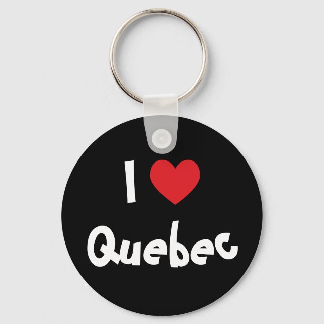 Chaveiro Eu Amo Quebec (Frente)