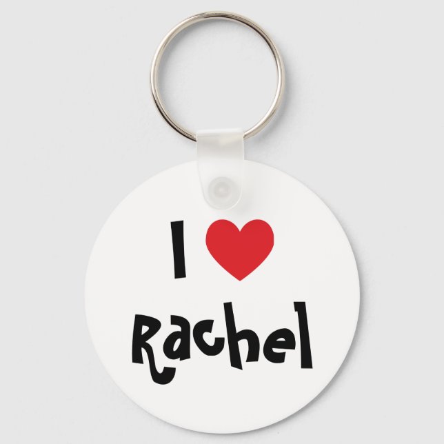 Chaveiro Eu Amo Rachel (Frente)