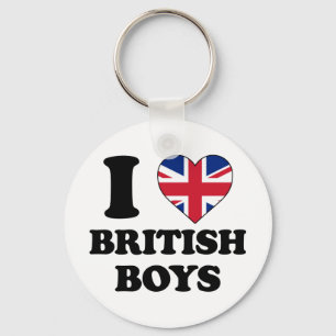 Chaveiro Eu amo rapazes britânicos