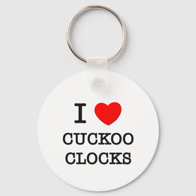 Chaveiro Eu Amo Relógios Cuckoo (Frente)