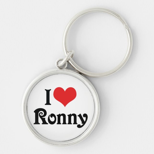 Chaveiro Eu Amo Ronny (Frente)