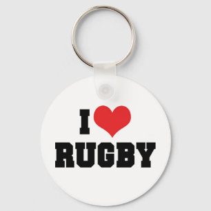 Chaveiro Eu Amo Rugby Pingente