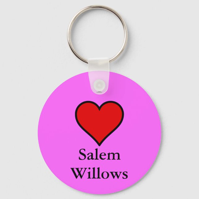Chaveiro Eu Amo Salem Willows (Frente)