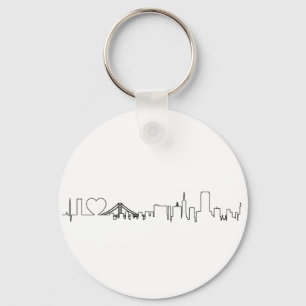 Chaveiro Eu amo São Francisco num estilo extraordinário de