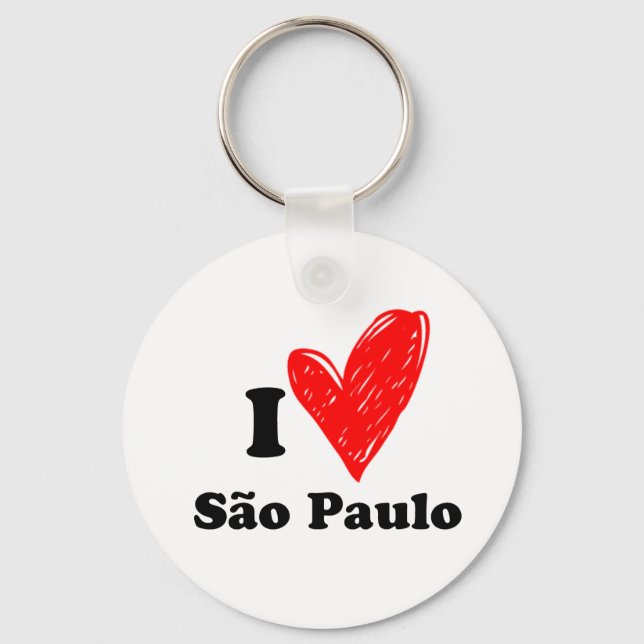 Chaveiro Eu amo São Paulo (Frente)