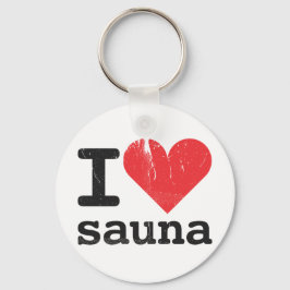Chaveiro Eu Amo Sauna