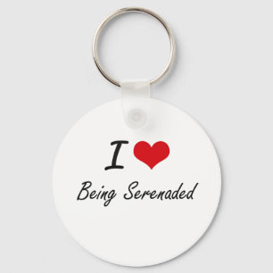 Chaveiro Eu amo ser design artístico Serenaded