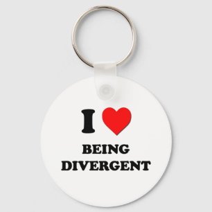 Chaveiro Eu amo ser divergente