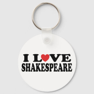 Chaveiro Eu Amo Shakespeare Gift