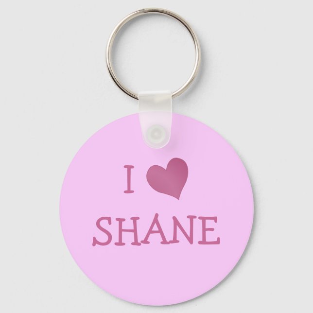 Chaveiro Eu Amo Shane (Frente)
