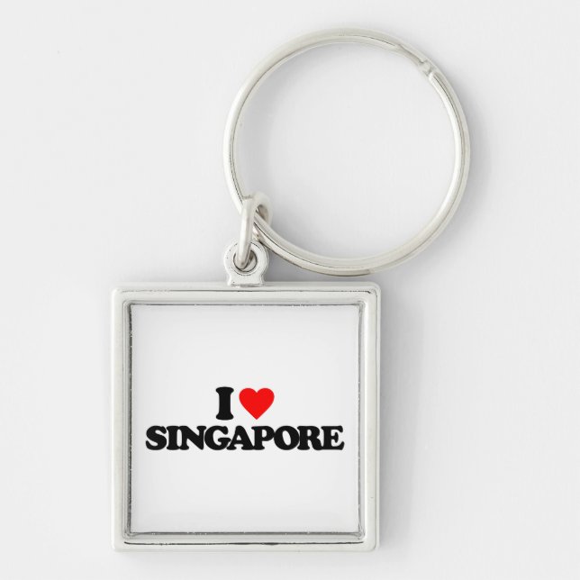 CHAVEIRO EU AMO SINGAPORE (Frente)