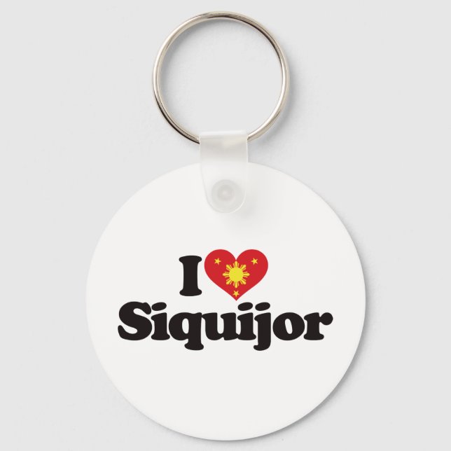 Chaveiro Eu Amo Siquijor (Frente)