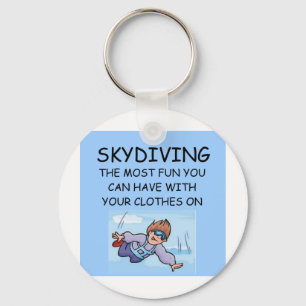 Chaveiro eu amo skydiving