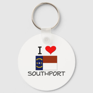 Chaveiro Eu amo Southport North Carolina