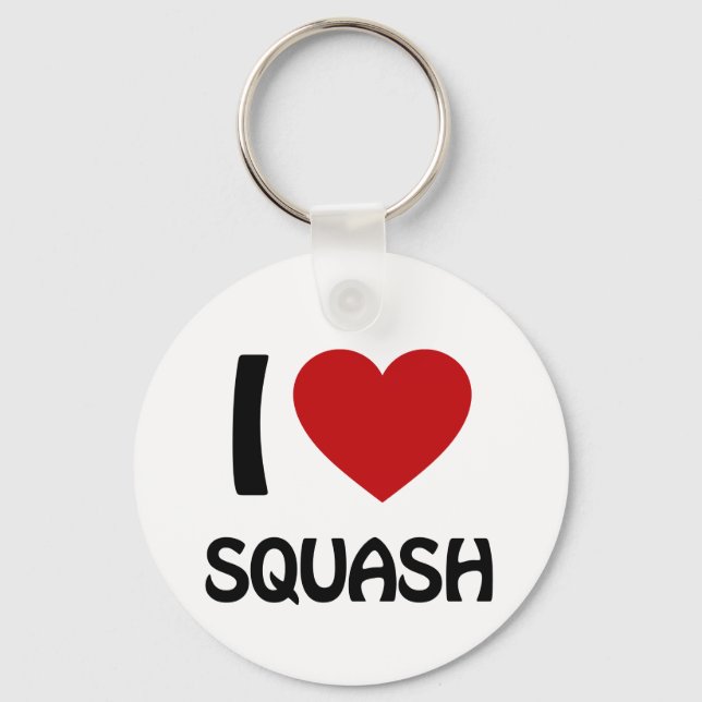 Chaveiro Eu amo Squash (Frente)