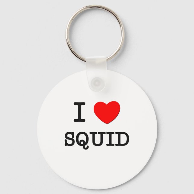 Chaveiro Eu Amo SQUID (Frente)