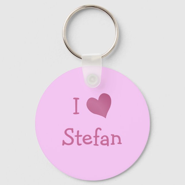 Chaveiro Eu Amo Stefan (Frente)
