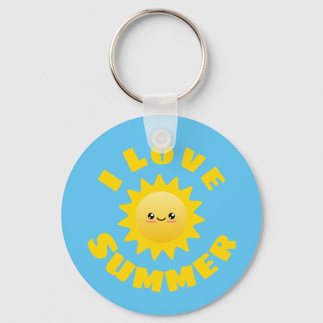 Chaveiro Eu amo Summer (Frente)