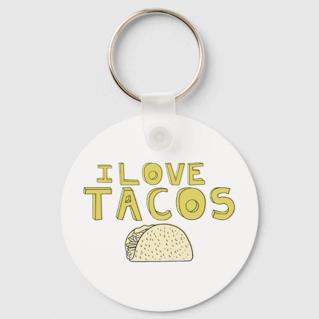 CHAVEIRO EU AMO TACOS (Frente)