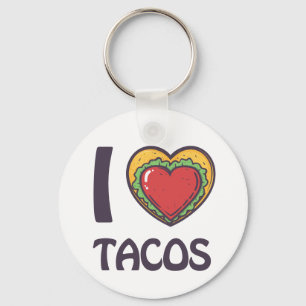 Chaveiro Eu amo Tacos
