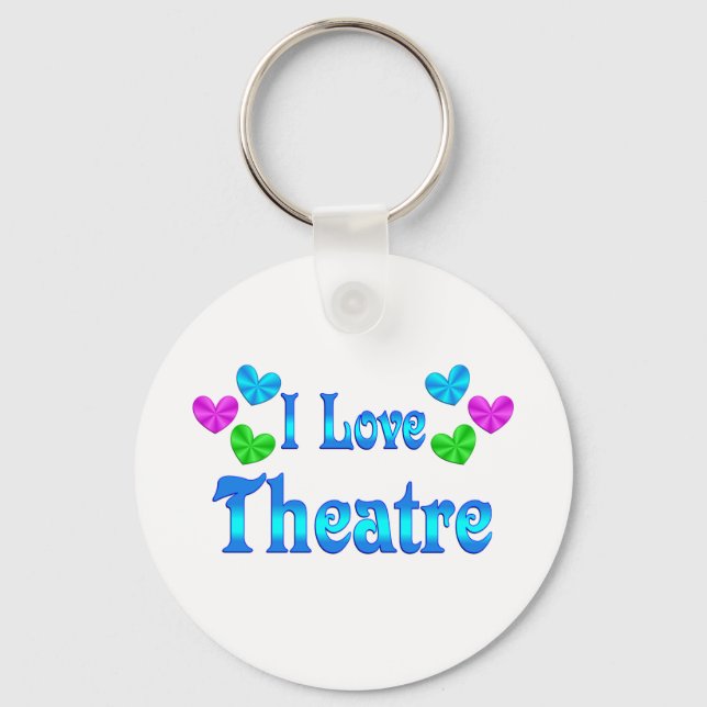 Chaveiro Eu Amo Teatro (Frente)