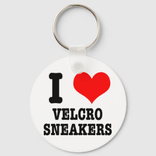 Chaveiro EU AMO tênis com velcro