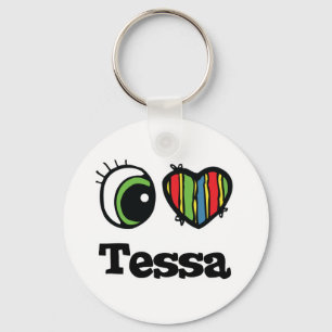Chaveiro Eu amo Tessa