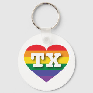 Chaveiro Eu amo Texas Orgulho gay