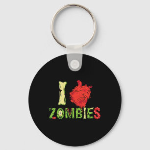 Chaveiro Eu Amo Tipografia Zombie Feita De Peças Zombies