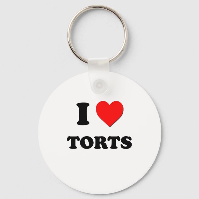 Chaveiro Eu amo Torts (Frente)