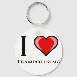 Chaveiro Eu amo Trampolining