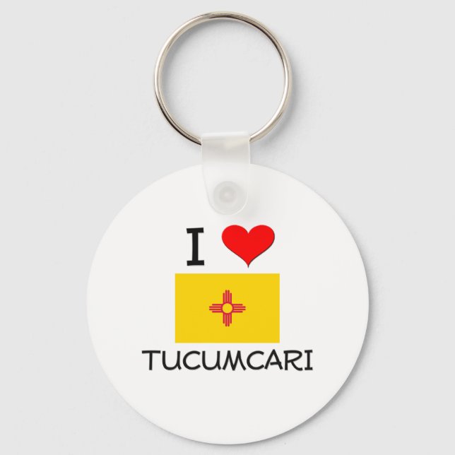 Chaveiro Eu Amo Tucumcari Novo México (Frente)