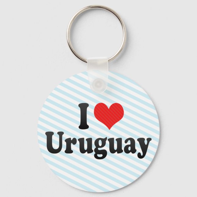 Chaveiro Eu Amo Uruguai (Frente)