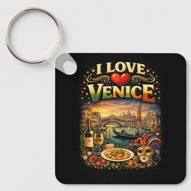 Chaveiro Eu Amo Veneza (Frente)