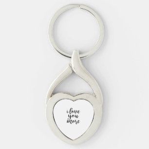 Chaveiro Eu Amo Você Mais Design de Amor Elegante