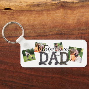 Chaveiro Eu amo você papai, caneca de colagem de fotos