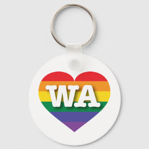 Chaveiro Eu amo Washington Orgulho gay