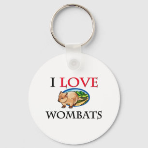 Chaveiro Eu Amo Wombats