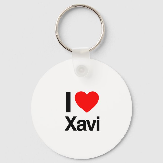 Chaveiro eu amo xavi (Frente)