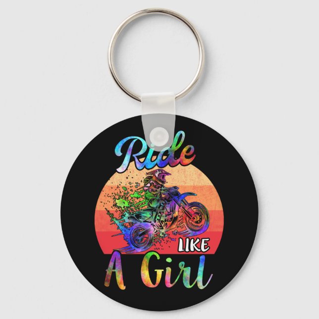 Chaveiro Eu Ando como uma moça de bicicleta de saia (Frente)