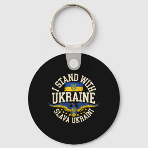Chaveiro Eu Apoio a Ucrânia Slava Ukraini Glória à Ucrânia
