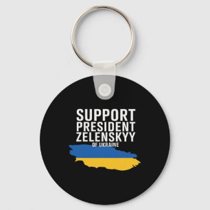 Chaveiro Eu Apoio o Presidente Zelensky - Eu Apoio a Ukr